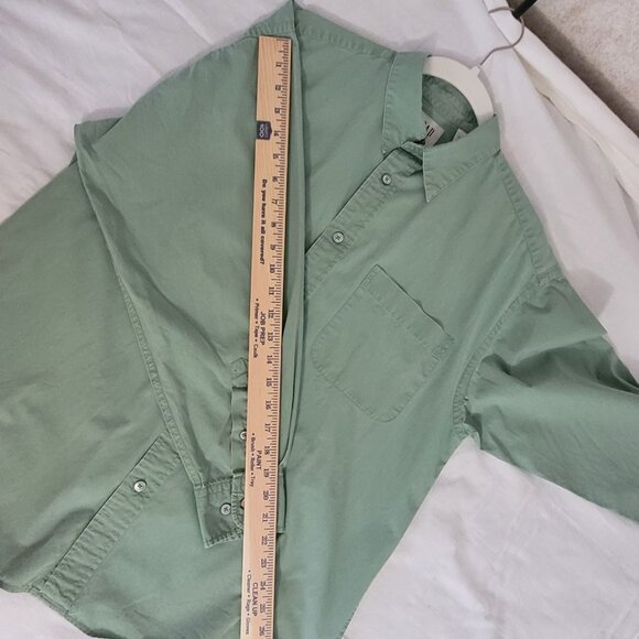 Gap Green Womens Button Long Sleeve Shirt  Size M - Picture 13 of 15